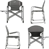 VCM Campingstuhl klappbar grau