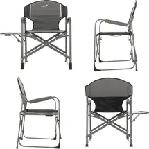 VCM Campingstuhl klappbar grau