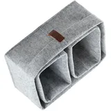 Alipis Filz Aufbewahrungskorb 3 Stück Kleiner Und Großer Desktop Organizer Robust Kompakt Vielseitiger Schreibtischkorb Für Büro Und Zuhause Grauer Faltkorb