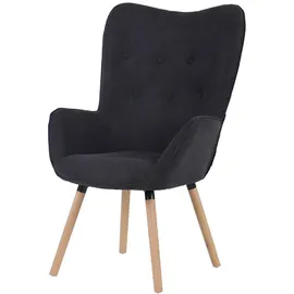 Svita Cleo Ohrensessel Relaxsessel Fernsehsessel Sessel Lesesessel Dunkelgrau