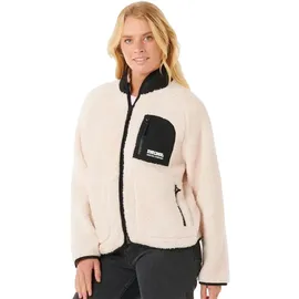 Rip Curl Shore Break Zip Fleece Off White/Black M