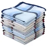 Coonoor Taschentuch 12 Stück Herrentaschentücher Stoff Handkerchief Set 40cm x 40cm