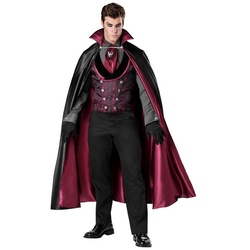 In Character Kostüm Vampir Gentleman, Edel anmutendes Vampirkostüm – ideal für Halloween, Fasching und Mot schwarz L