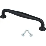 MS Beschläge Möbelgriff Schubladengriff schwarz matt Serie UZ70 Schrankgriff Türgriff Zamak 128mm