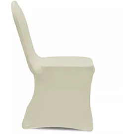 vidaXL Stretch-Stuhlhussen 100 Stk. Creme
