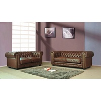 JVmoebel Chesterfield-Sofa, Chesterfield 3+2 Sitzer Garnitur Sofa Couch goldfarben