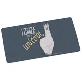 Gedalabels infinite by GEDA LABELS (INFKH) 12013 Lama I Choose blau Brotbrett, Frühstücksbrett, Mehrfarbig