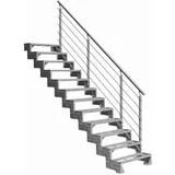 DOLLE Außentreppe Gardentop 216-264 cm Aluminium