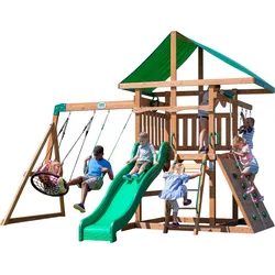 Backyard Discovery Grayson Peak Spielturm, Schaukel und Rutsche One Size