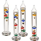 Galileo Thermometer Glas Galileo-Thermometer Deluxe 18 - 24 °C Galileisches NEU