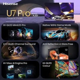Hisense 65U7DS PRO 65" MiniLED ULED 4K Smart TV 
