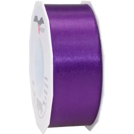 Präsent Dekoband Satin unifarben lila 40 mm x 25 m