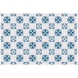 Tulup Fliesenaufkleber Fliesenaufkleber Fliesen Folie Blumenornamente Kachel Aufkleber 15 cm x 15 cm