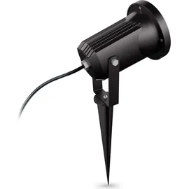 linovum CARI Erdspieß Gartenstrahler mit RGBW Smart LED GU10 - kompatibel mit Alexa & Google Home WLAN App - 2m Kabel mit Stecker
