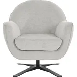 Andas Drehsessel »Stavre, Loungesessel mit Drehfunktion« in moderner Optik, mit elegantem Drehfuß silberfarben