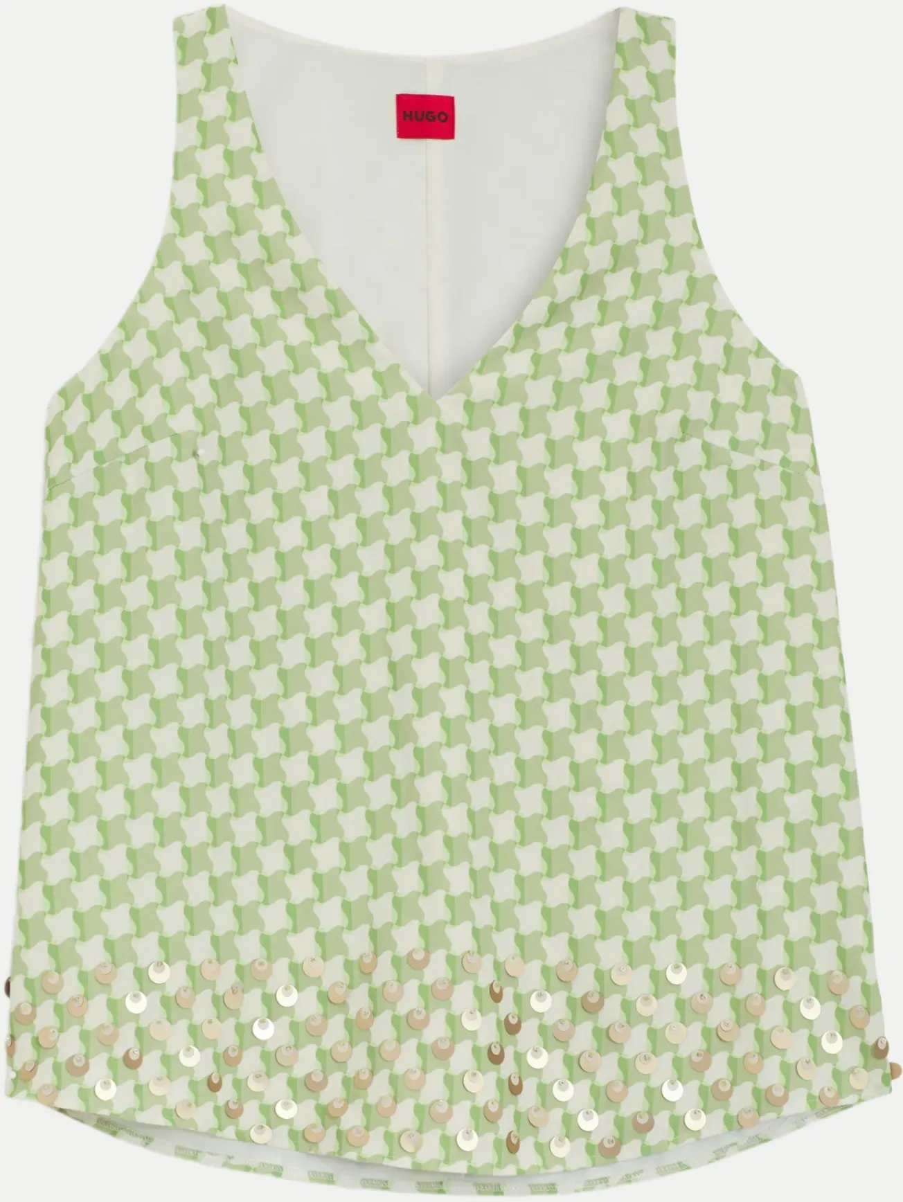 Top Allover- Print Grün 40