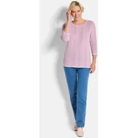 GOLDNER Strickpullover mit Wellenstruktur Rosa 21