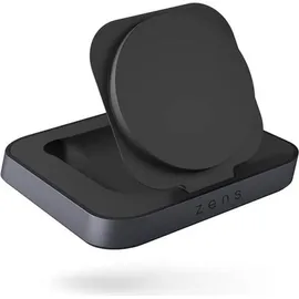 Zen ZENS Nightstand Charger - Kabelloses Ladegerät + AC-Netzteil - 15 Watt, - Apple Fast Charge - Schwarz
