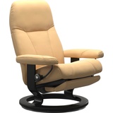 Stressless Relaxsessel STRESSLESS Consul Sessel Gr. Leder BATICK, Rela x funktion-Drehfunktion-Integrierte Fußstütze-PlusTMSystem, gelb (yellow) Lesesessel und Relaxsessel