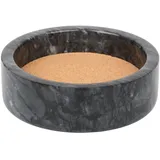 SIPARUI Marmor-Weinflaschen-Untersetzer mit saugfähigem Kork-Abstandshalter für Weinuntersetzer, Champagnerflaschen, Untersetzer, Schmuck-Organizer (schwarz)