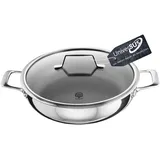 Schulte-Ufer Schmorpfanne ASTRAL mit UniverSUS-Oberflächenstruktur, 64454-923-28, Edelstahl, 28 cm