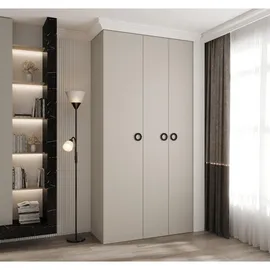 abiks möbel Drehtürenschrank COMO 120 x 245,5 x 40 cm Schwarz