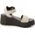 TAMARIS Keilsandaletten Damen Beige/Schwarz 39