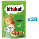 Kitekat Portionsbeutel mit Kaninchen in Sauce Nassfutter für Katzen