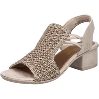 Rieker Damen 64962 Sandalette, beige 43 EU