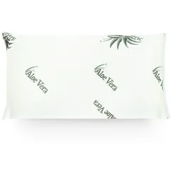Mister Sandman |Aloe Vera Kissen 40x80 |Visco/Memory Schaum |Ergonomisches Kopfkissen, bequem, druckentlastend, stützend, waschbarer Kissenbezug