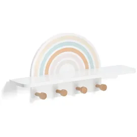 Zeller Wandgarderobe Rainbow Weiß