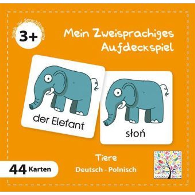 Mein Zweisprachiges Aufdeckspiel  Tiere  Polnisch (Kinderspiel)