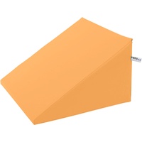 Lagerungskeil Lagerungskissen Kopfkeil Bettkeil mit Kunstlederbezug, 50x50 cm, Apricot