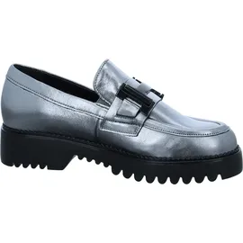 Gabor Halbschuhe / 52.452.90 für Damen, Slipper, Frauen Slip On,Businessschuhe,Slip-ons,Mokassins,Halbschuhe,Slides,Schlupfschuhe,Loafer,antiksilb(schwlack),38 EU / 5 UK