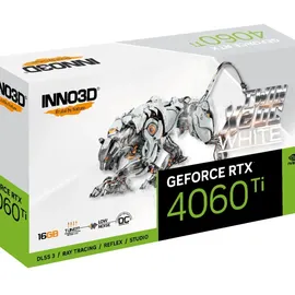 Inno3D GeForce RTX 4060 Ti Twin X2 OC WHITE 16GB GDDR6 HDMI 3xDP - Grau/Weiß