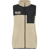 Oxmo Fleeceweste beige S