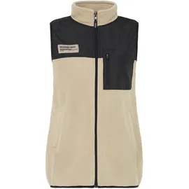 Oxmo Fleeceweste beige S