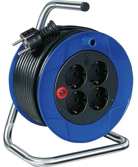 Kabeltrommel Kompakt 4 Steckdosen - 15 m Kabel