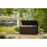 Keter Auflagenbox Comfy, 270 L, Kissenbox Gartentruhe Kissentruhe Kissentruhe