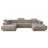 Ottomane rechts beige