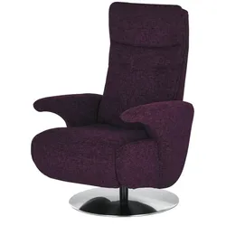 meinSofa Drehsessel  Franzi-S , lila/violett , Maße (cm): B: 73 H: 113 T: 83