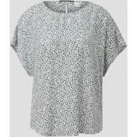 QS Bluse kurzarm in grau|mehrfarbig, 34