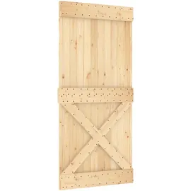 vidaXL Schiebetür rechts 95 x 210 cm braun