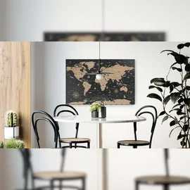 ALLboards Magnettafel 60,0 x 40,0 cm Weltkarte