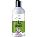 Lillis Hundeshampoo 500ml mit Teebaumöl gegen unangenehme Gerüche, hilft bei Juckreiz und Ungezieferbefall, für alle Hunderassen, für glänzendes Fell und gepflegte Haut, antibakteriell