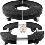 ttl home VERSO Pflanzenroller Ø 38-50 cm schwarz