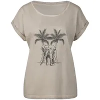VIVANCE T-Shirt Damen beige Gr.40/42