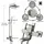 klarwerk LANA Duscharmatur Set mit Regendusche & Handbrause Silber 27271000