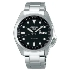 Seiko 5 Sports SRPE55K1 100m Stahl schwarzes Zifferblatt