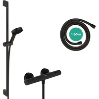 Hansgrohe Pulsify Select S - wassersparendes Duschset mit Thermostat